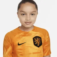 Netherlands 2022/23 Stadium Home Big дитячі Nike Dri-FIT Soccer Jersey Orange