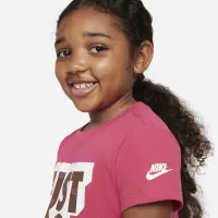 Nike Relaxed Tee and Scrunchie комплект Little Kids 2-Piece комплект Pink