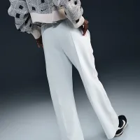 Nike Naomi Osaka женская С высокой Талией Loose Knit Pants цвет белый