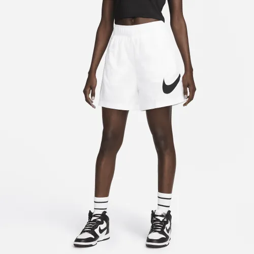 Nike Sportswear Essential жіноча High-Rise Woven шорти колір білий