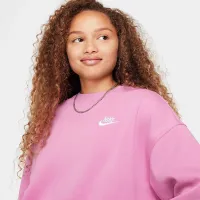 Nike Sportswear Club Fleece Girls' Boxy Crew-Neck світшот Pink