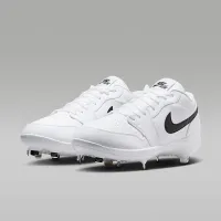 Nike Jordan 1 Retro Low Metal бейсбольні бутси колір білий