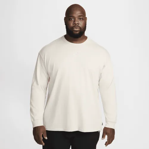 Nike Sportswear Premium Essentials чоловічі Long-Sleeve футболка колір коричневий