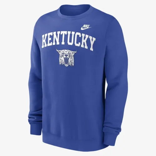 Kentucky Wildcats Legacy Classic Arch Over Logo чоловічі Nike College Pullover Crew блакитний