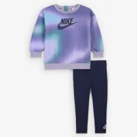 Nike Solarized Baby (12-24M) Crew and лосины набор синий