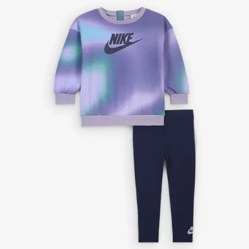 Nike Solarized Baby (12-24M) Crew and лосины набор синий