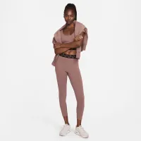 Nike Sportswear Classic Swoosh женская С высокой Талией 7/8 лосины цвет фиолетовый