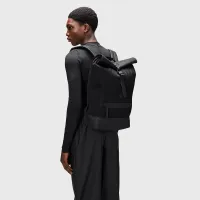 Рюкзак Rains Rolltop Rucksack Mesh 13340-01 - чорний