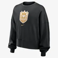 Seattle Reign Phoenix Fleece жіноча Nike NWSL Crew-Neck світшот колір чорний
