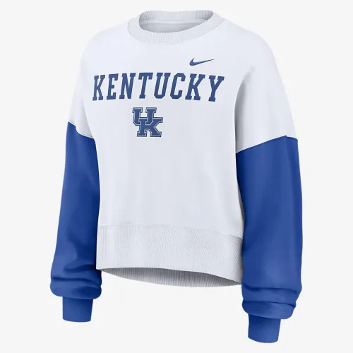 Kentucky Wildcats Primetime женская Nike College Pullover Crew цвет белый