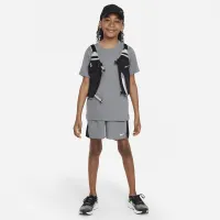 Nike Dri-FIT Challenger Big детские (для мальчиков) тренировочные шорты цвет серый