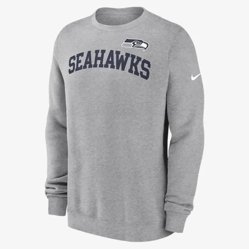Seattle Seahawks Club чоловічі Nike NFL Pullover Crew колір сірий