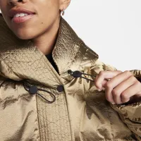 Nike Sportswear Swoosh Puffer Shine PrimaLoft® женская Therma-FIT оверсайз Hooded Куртка цвет коричневый
