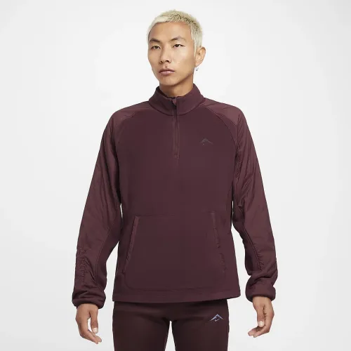 Nike Trail Polartec® чоловічі 1/4-Zip Fleece Running Top колір червоний