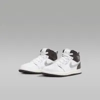 Nike Jordan 1 Mid SE Little дитячі Кросівки колір білий