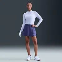 Nike Victory женская Dri-FIT UV Protection 1/4-Zip для гольфа Top цвет серый