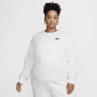 Nike Sportswear Club Fleece женская Crew-Neck свитшот (большие размеры) цвет коричневый
