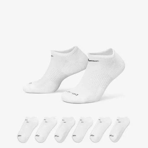 Nike Everyday Plus Cushioned тренувальні No-Show шкарпетки (6 пар) колір білий