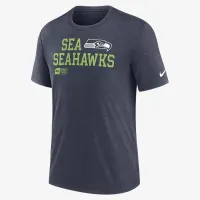 Seattle Seahawks Overlap Lockup чоловічі Nike NFL футболка блакитний