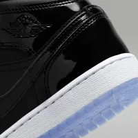 Nike Air Jordan 1 Mid SE Big детские Кроссовки цвет черный