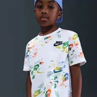 Nike Sportswear Little детские Reveal Printed Tee and Pants набор синий