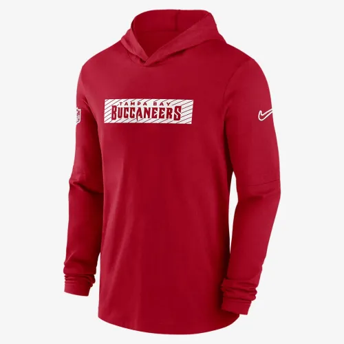 Tampa Bay Buccaneers Sideline чоловічі Nike Dri-FIT NFL Long-Sleeve Hooded Top колір червоний