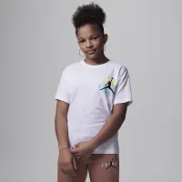 Nike Jordan Big детские Dunk Graphic футболка цвет белый