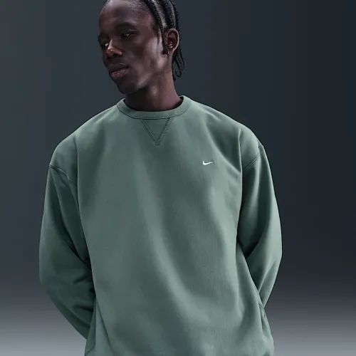 Nike Solo Swoosh чоловічі Fleece Crew колір сірий