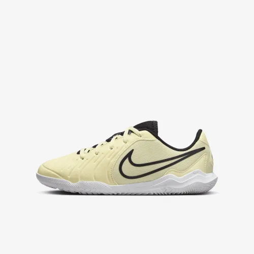 Nike Jr. Tiempo Legend 10 Club Little/Big детские Indoor/Court Low-Top Soccer Кроссовки Yellow