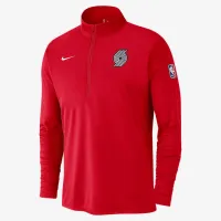 Portland Trail Blazers City Edition чоловічі Nike Dri-FIT NBA 1/2-Zip Long-Sleeve Top колір червоний