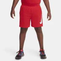 Nike Dri-FIT Multi+ Big детские (для мальчиков) Graphic тренировочные шорты (Extended Size) цвет красный