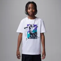 Nike Jordan Big детские Air Jordan 5 Grape Escape футболка цвет белый