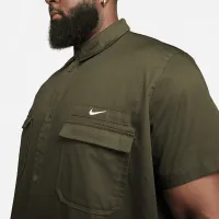 Nike Life чоловічі Woven Military Short-Sleeve Button-Down Shirt колір зелений