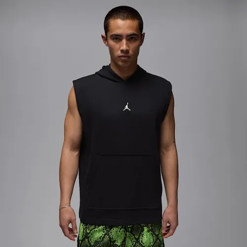 Nike Jordan Sport Crossover мужские Dri-FIT Sleeveless Pullover Толстовка с капюшоном цвет черный