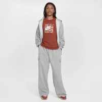 Nike Sportswear Girls' Dri-FIT оверсайз Fleece Pants цвет серый