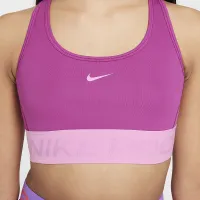 Nike Pro Swoosh Girls' Sports Bra колір фіолетовий