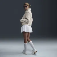 Nike Sportswear Essential жіноча Loose Printed Faux Fur Куртка колір коричневий