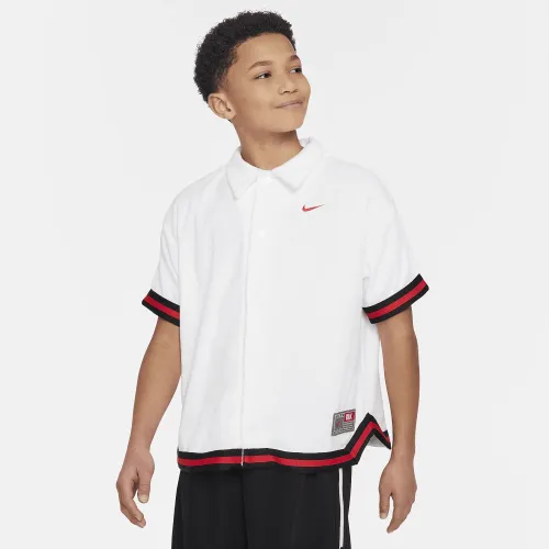 Nike Culture of баскетбольні Big дитячі Short-Sleeve Top колір білий