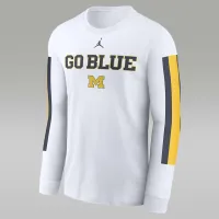 Michigan Wolverines Local Spirit Slogan мужские Nike College Long-Sleeve футболка цвет белый