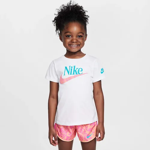 Nike Little дитячі Wildflower Futura футболка колір білий