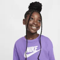 Nike Sportswear Big дитячі (Girls') Long-Sleeve футболка колір фіолетовий