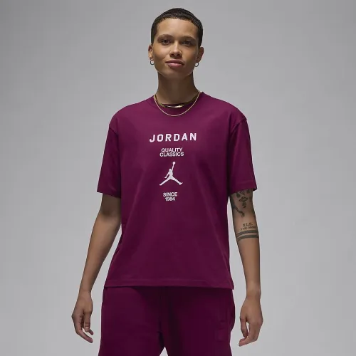 Nike Jordan жіноча Girlfriend футболка колір червоний
