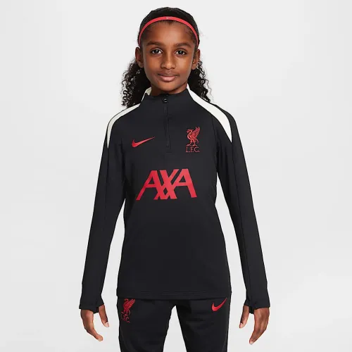 Liverpool FC Strike Special Edition Big дитячі Nike Dri-FIT Soccer Drill Top колір чорний