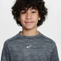 Nike Multi Big детские (для мальчиков) Dri-FIT Short-Sleeve Top цвет черный