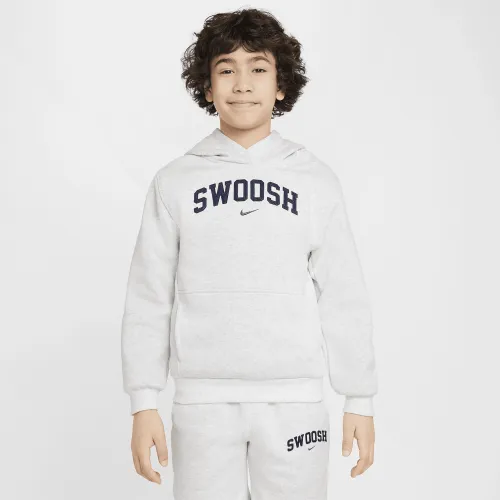 Nike Sportswear Club Fleece Big детские Толстовка с капюшоном цвет коричневый