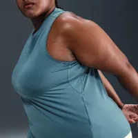 Nike One Classic жіноча Dri-FIT Tank Top (великі розміри) блакитний