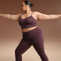 NikeSKIMS Matte жіноча З високою талією Slim Flaколір червоний лосіни колір червоний