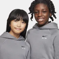 Nike Air Big детские Pullover Толстовка с капюшоном цвет серый