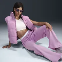 Nike Sportswear Club Fleece жіноча Mid-Rise Wide-Leg Sweatpants Pink