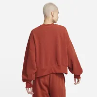 Nike Sportswear Plush женская оверсайз Crew-Neck Mod Crop свитшот Orange